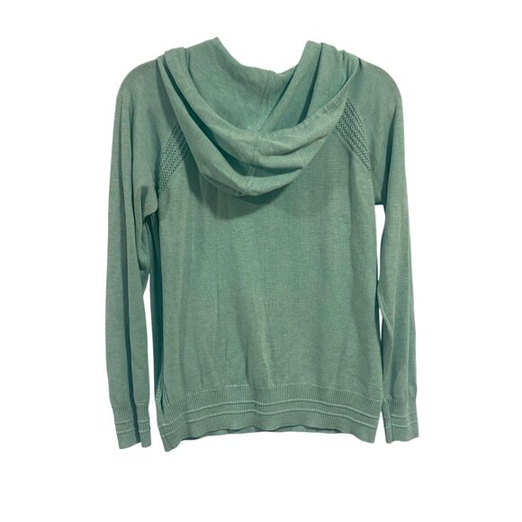 Athleta‎ Evergreen Hoodie Sweater in Paradiso Blue Size S - Picture 6 of 8
